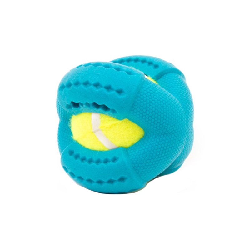 Frubba Play Cross Ball Dog Toy Blue