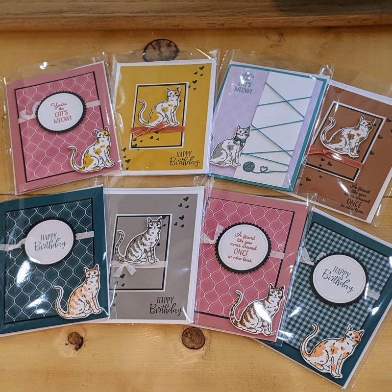 Greeting cards Cat’s Meow brown