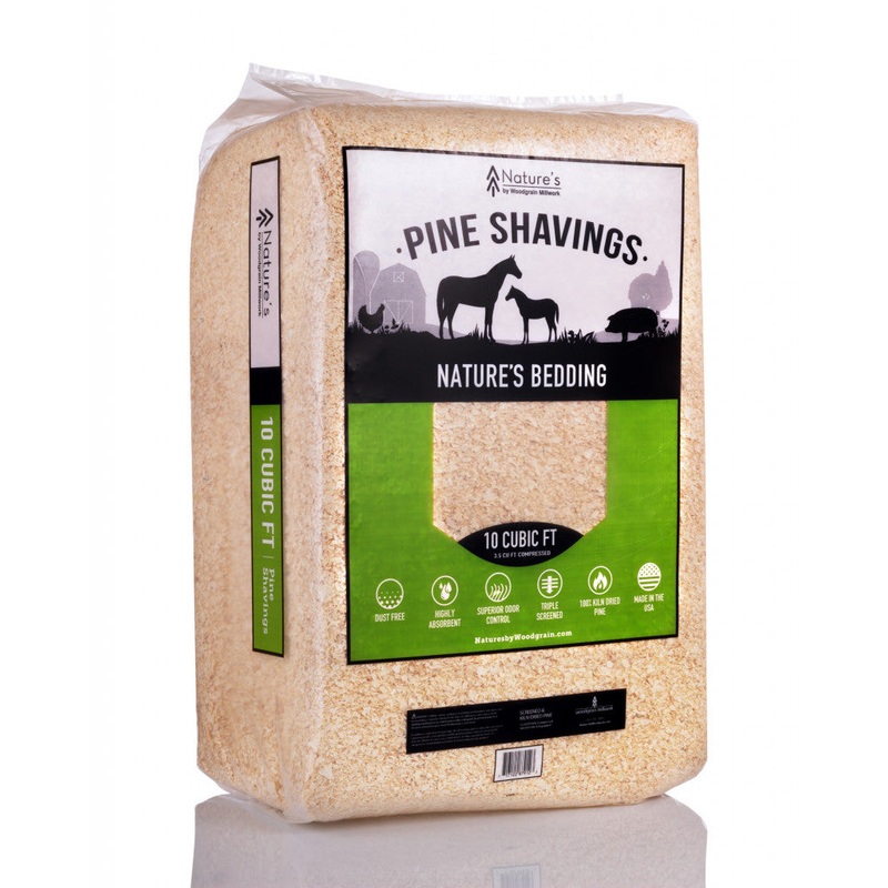 Nature’s By Woodgrain Medium Flake Pine Shavings – 10 Cubic Feet