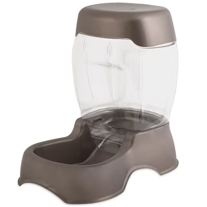 Pet Cafe Gravity Feeder for Dogs & Cats Pearl Tan holds 12 pounds of kibble