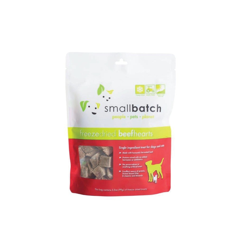 Smallbatch Freeze Dried Beef Hearts 3.5 Oz