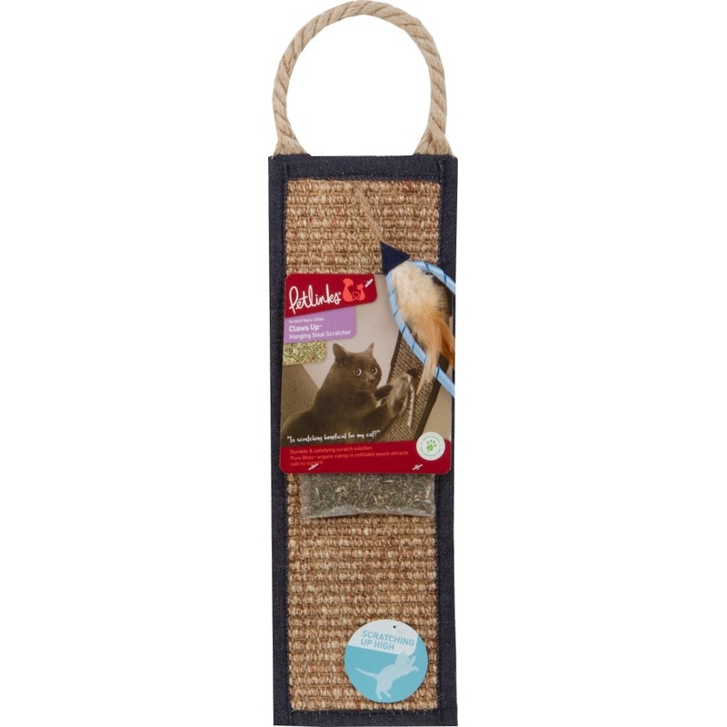 CLAWS UP HANGING SISAL SCRATCHER (DENIM)