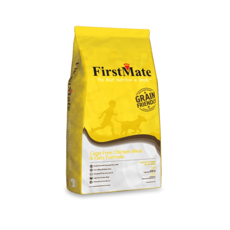 FirstMate Pet Foods Cage Free Chicken Meal & Oats Formula Dry Dog Food 25-lb