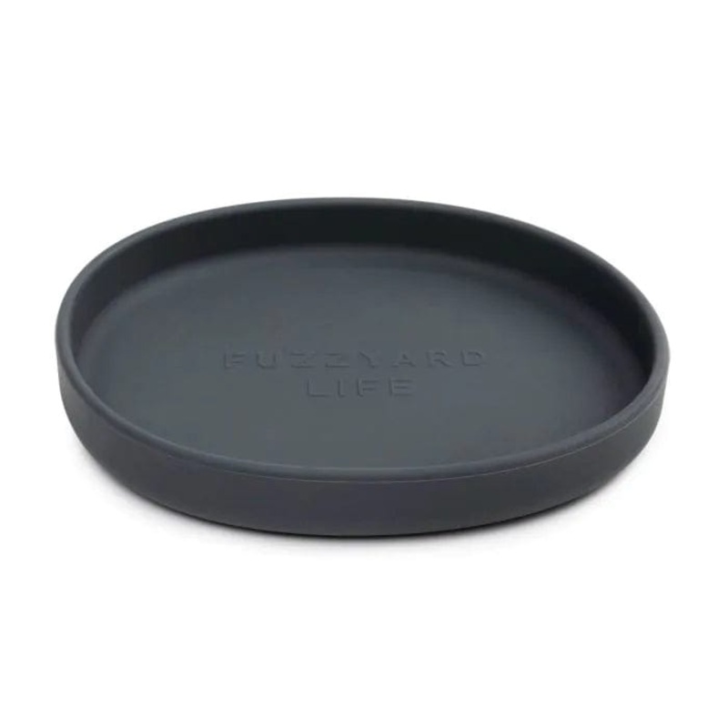 FuzzYard Life Silicone Cat Dish in Slate Grey