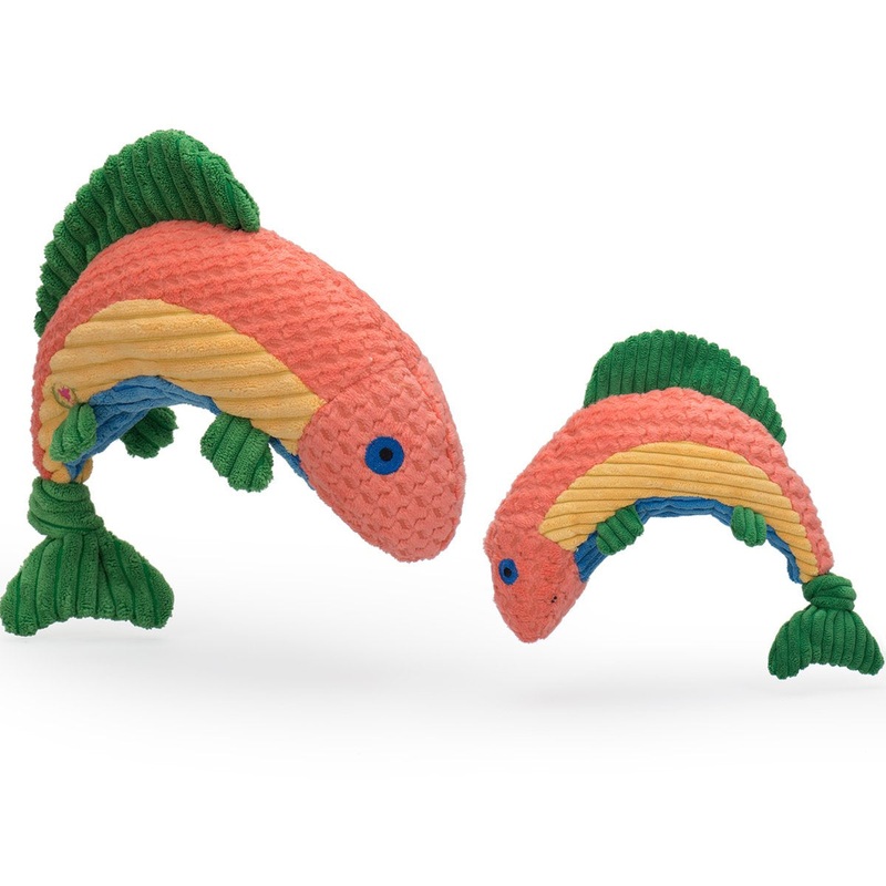 HuggleHounds Knot Rainbow Trout Large