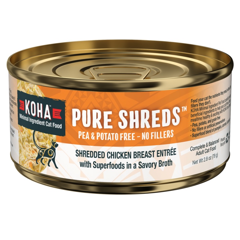 Koha Wet Cat Food 5.5oz Shredded Chicken