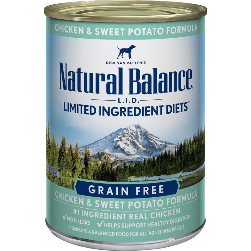 Natural Balance L.I.D. Limited Ingredient Diets Chicken and Sweet Potato Formula Canned Dog Food 13 oz