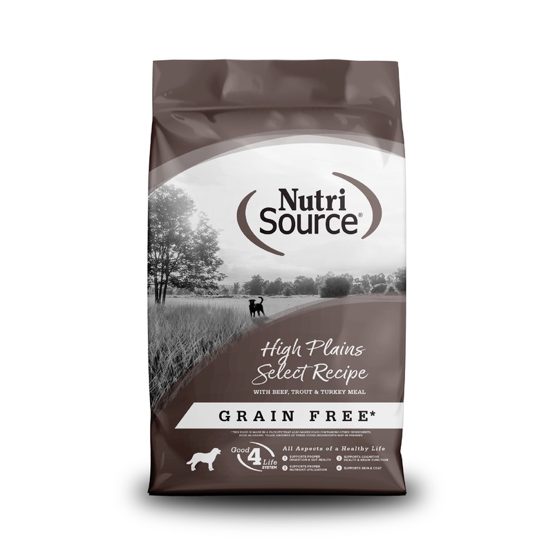 NutriSource Grain Free High Plains Select Dry Dog Food 12lb