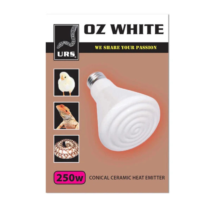 Oz White Ceramic Globe 150W