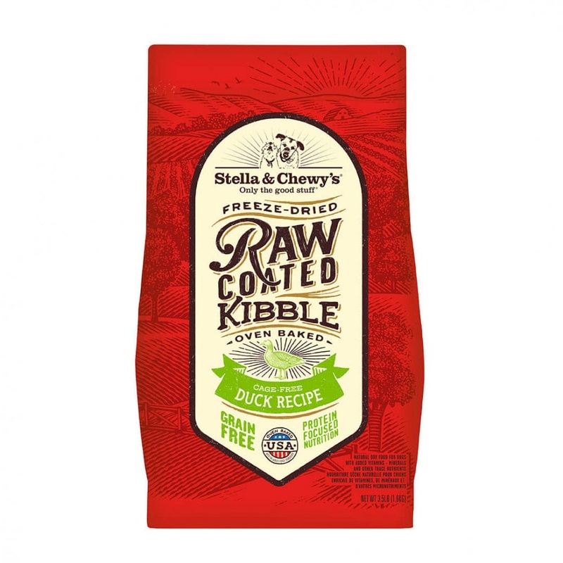 Stella & Chewy’s Raw Coated Kibble Cage Free Duck Recipe Dry Dog Food 22 lb