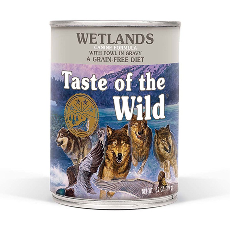 Taste of the Wild Wetlands Canine Formula with Fowl In Gravy 13.2 Oz
