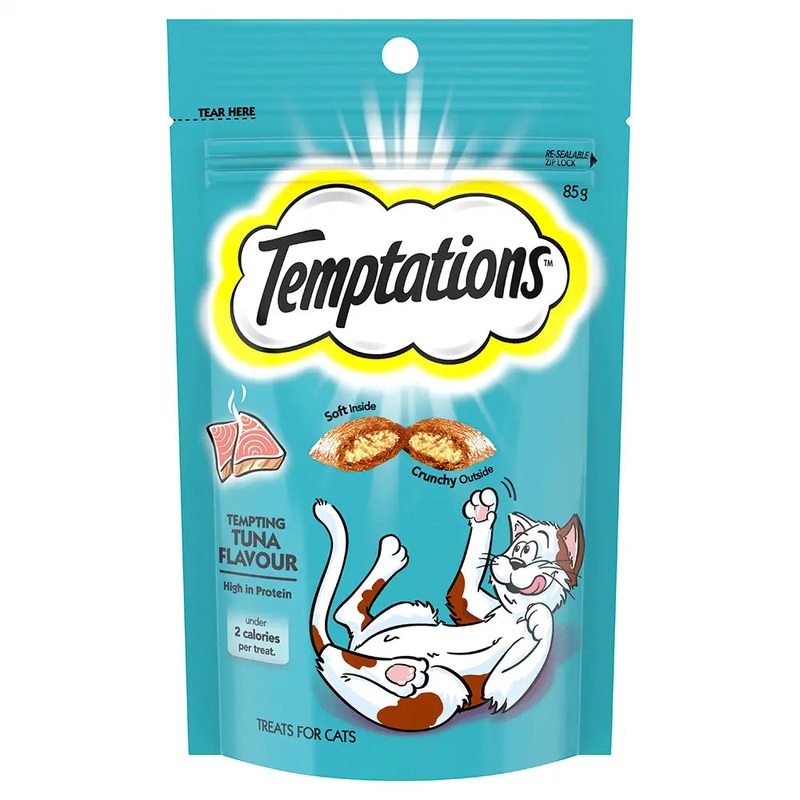 Temptations Tempting Tuna Flavour Cat Treats 85g