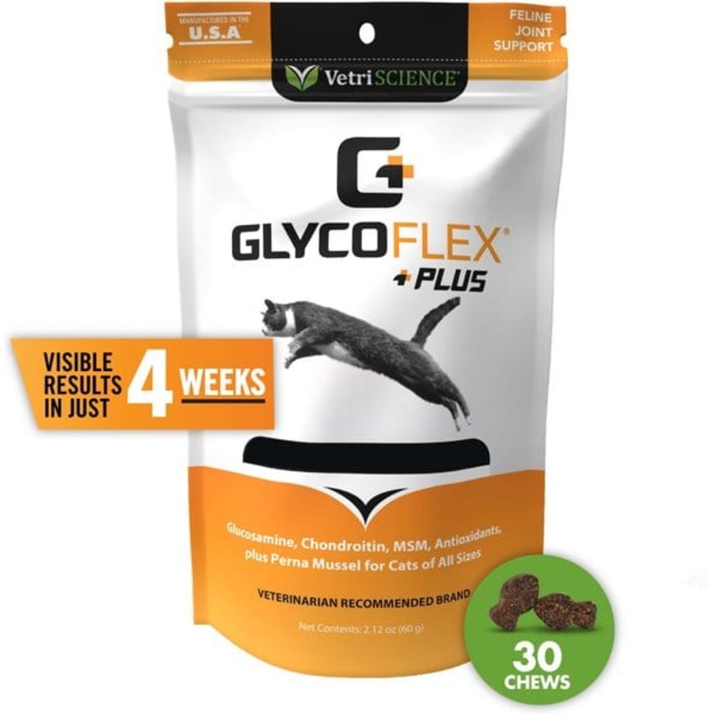VetriScience GlycoFlex Plus Soft Chews Joint Supplement for Cats