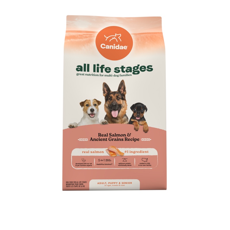 Canidae All Life Stages High Protein Dry Dog Food – Salmon & Ancient Grain – 27lb Bag