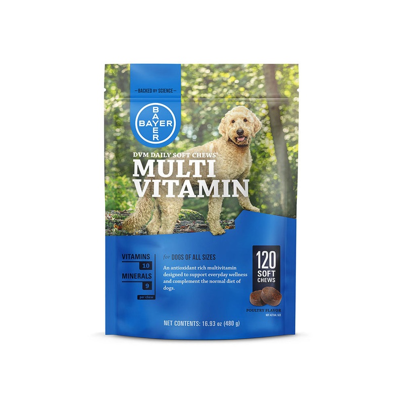 Elanco DVM Multivitamin Soft Chews Dog Supplement 120 Count