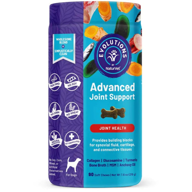 NaturVet Evolutions Advanced Joint Support (Joint Health) 90 soft chews