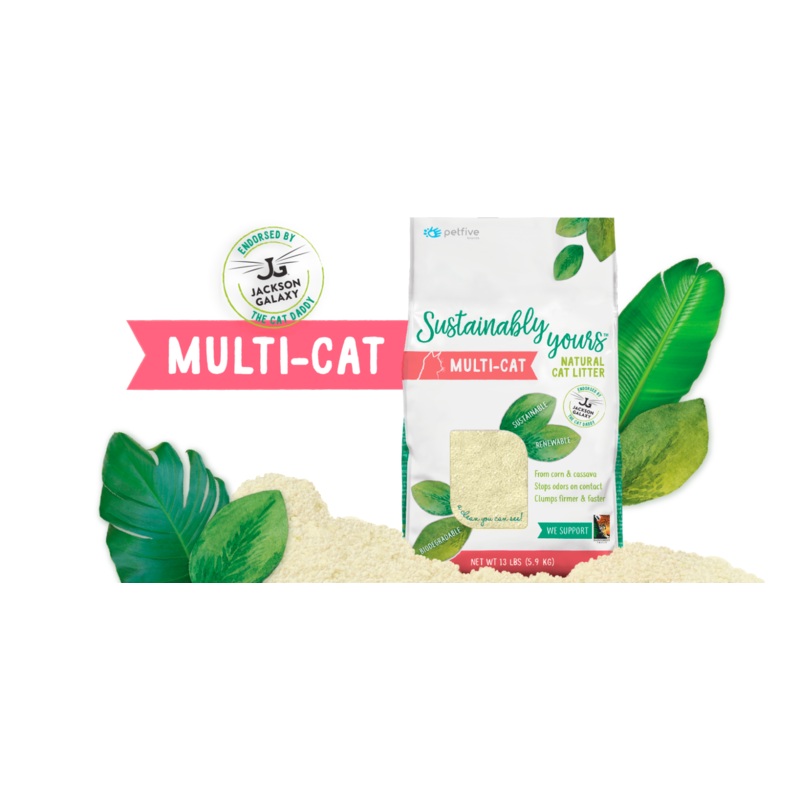 Sustainably Yours Multi-Cat Natural Cat Litter 26 lb