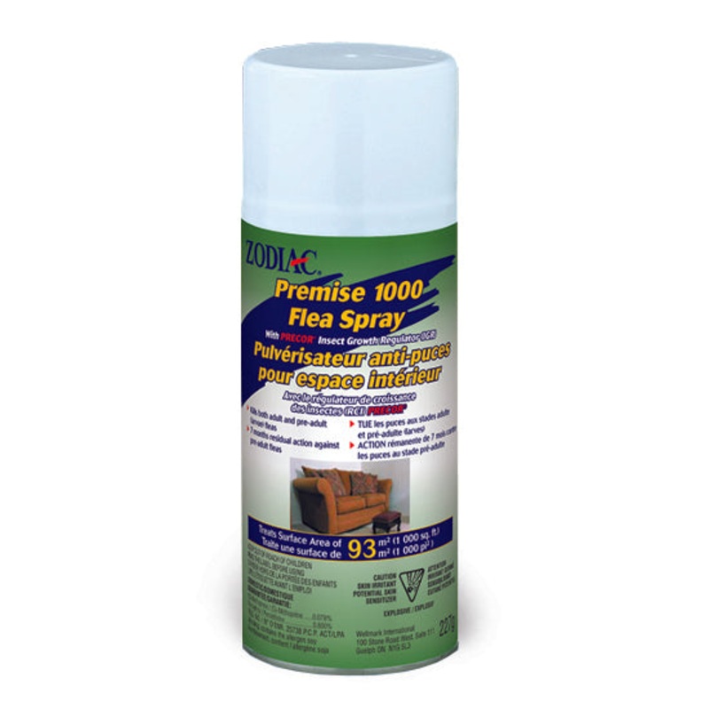 ZODIAC FLEA & TICK PREMISE SPRAY – WITH PRECOR INSECT GROWTH REGULATOR (IGR) 227g (Premise 1000)
