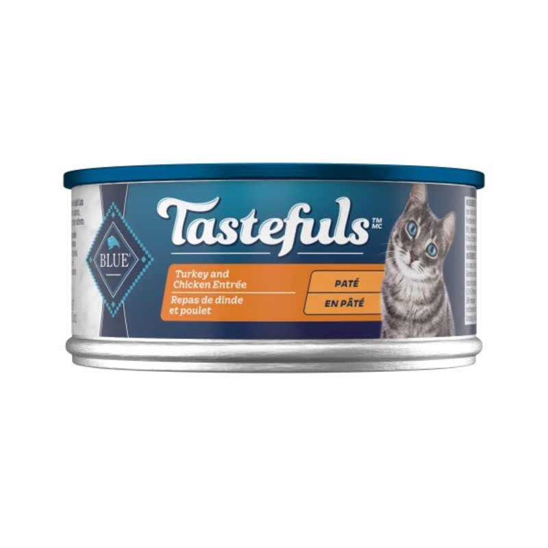 Blue Buffalo Adult Tastefuls Pate Turkey & Chicken Entree Cat Wet Food Single 5.5oz
