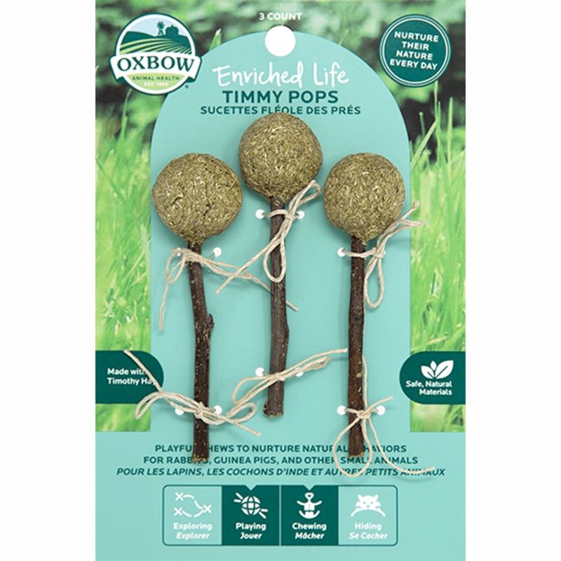 Enriched Life Timmy Pops Small Animal Toy 3 Pack ( 7.5-in )