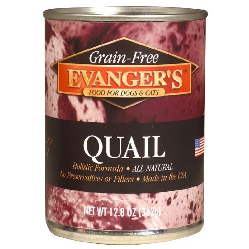 Evanger’s Grain Free Quail Canned Food for Dogs and Cats