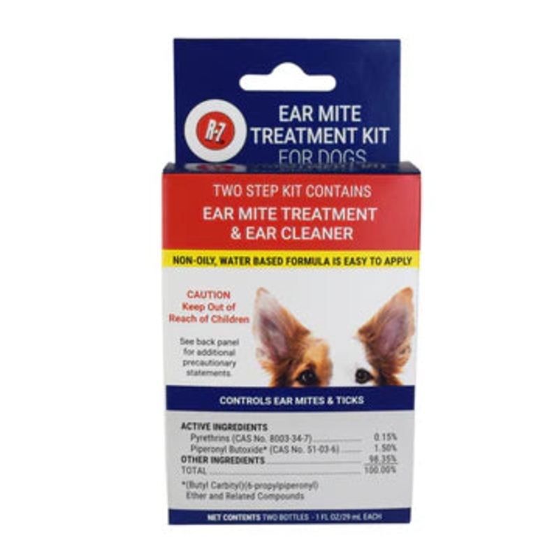 Miracle Care R-7M Ear Mite Treatment Kit for Dogs 1 oz