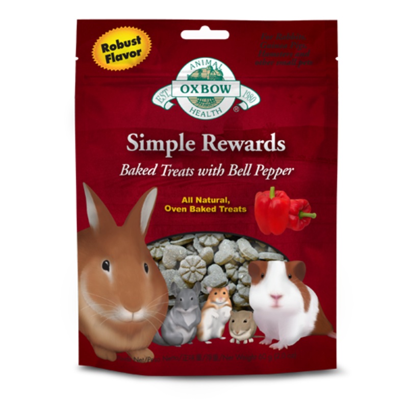 Oxbow Simple Rewards Baked Treats With Bell Pepper