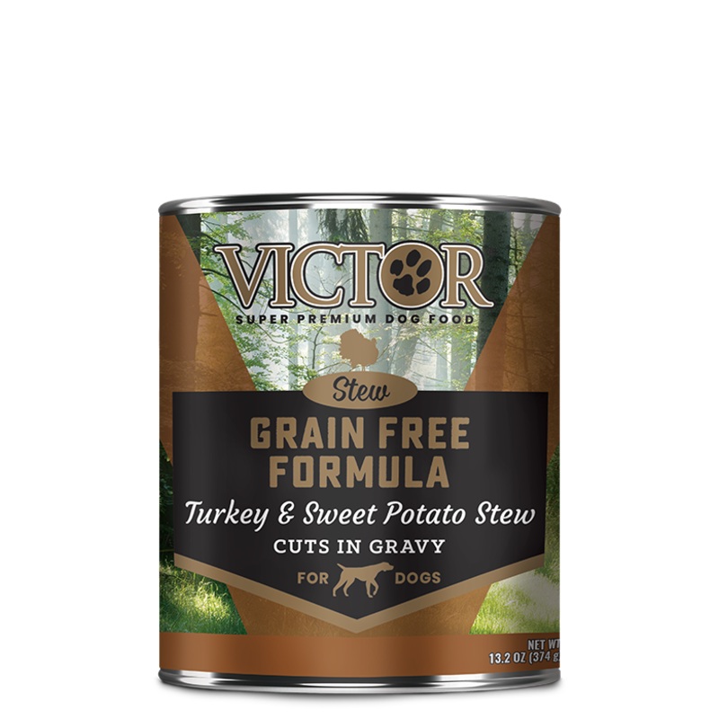 Victor Pet Food Grain Free Formula Turkey and Sweet Potato Cuts in Gravy