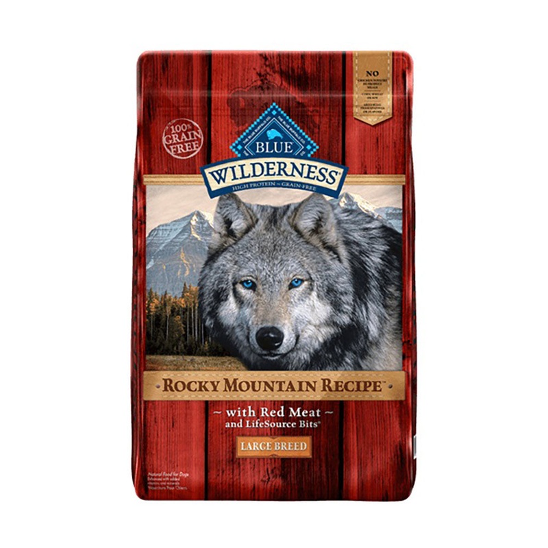 Blue Buffalo Wilderness Rocky Mountain Recipe Grain Free Red Meat Large Breed Adult Dog Food 22 Lbs
