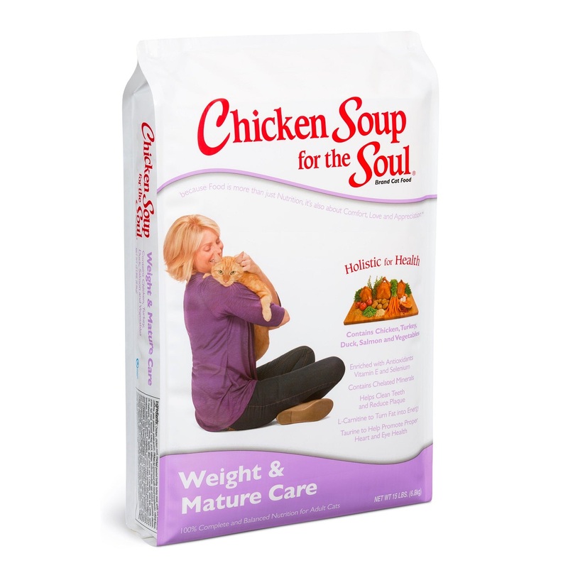Chicken Soup Cat Weight and Mature Care Dry Cat Food 15-lb