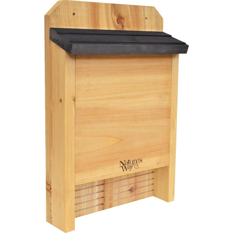 Nature’s Way 10 In. W. x 15 In. H. x 3.5 In. D. Single Chamber Cedar Bat House