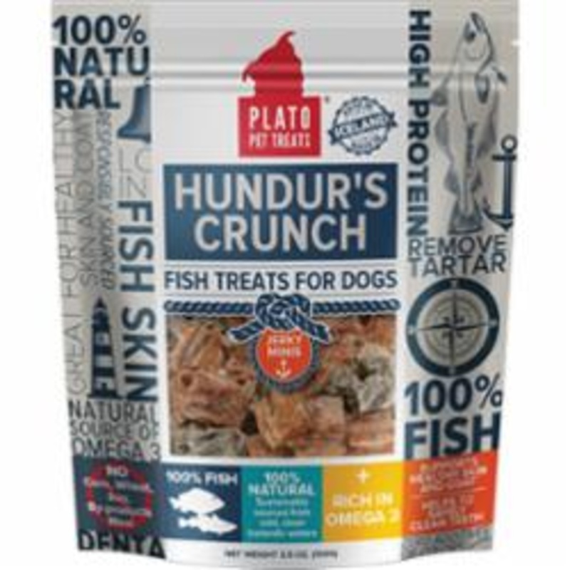 Plato Hundur’s Grain Free Mini Crunch Jerky Fingers Dog Treats 3.5- Oz Bag