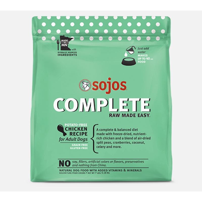 Sojos Complete Dog Food Chicken Recipe 7-lb