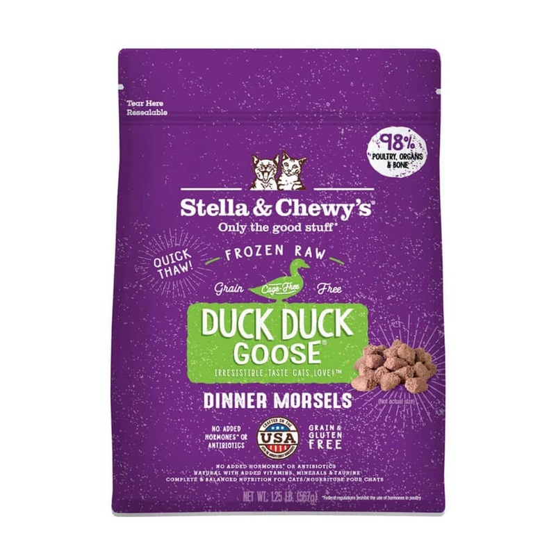 Stella & Chewy’s Duck Duck Goose Frozen Raw Dinner Morsels Cat Food