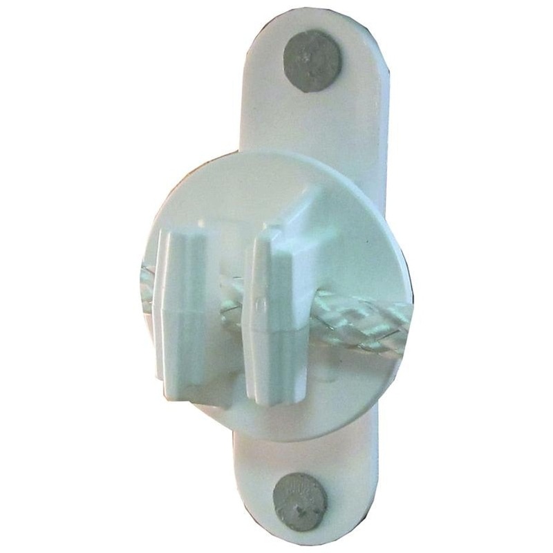 WOOD OR VINYL POST INSULATOR 25 PACK WHITE