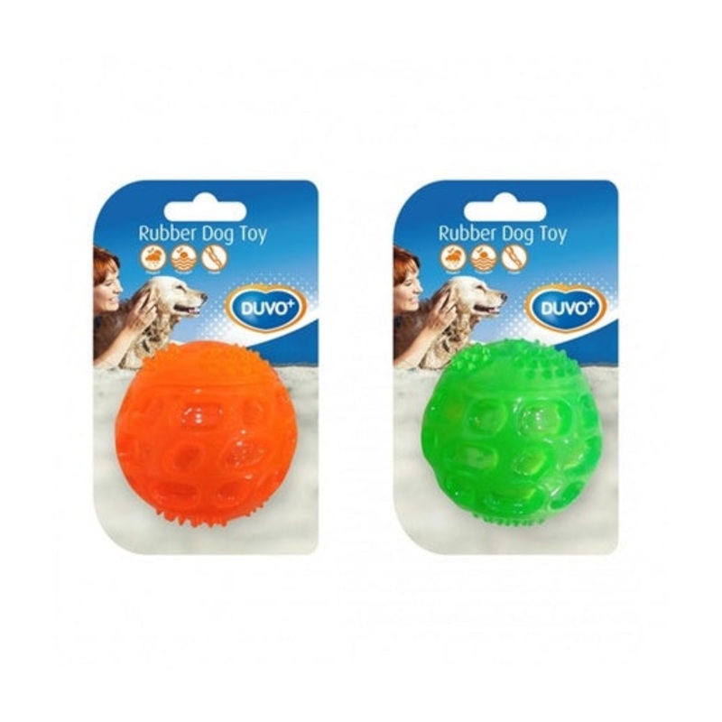 Duvo Tpr Ball Squeaky Orange/Green 5.5cm