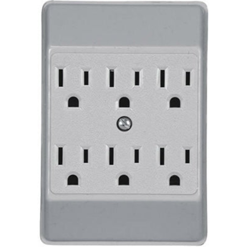GROUNDINGTAP-WHITE 6 OUT