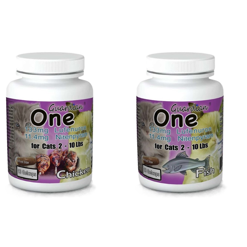 Guardian One 133mg Lufenuron & 11.4mg Nitenpyram for Cats  2 – 10 Lbs