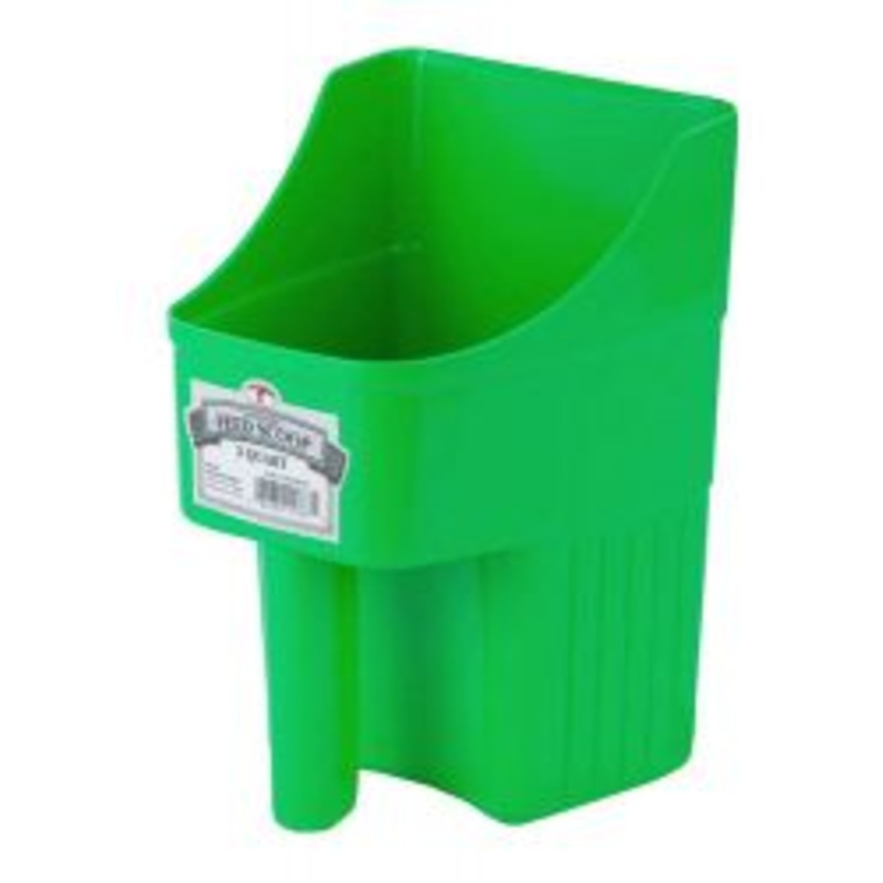 Miller Plastic 3 Quart Enclosed Feed Scoop Pink