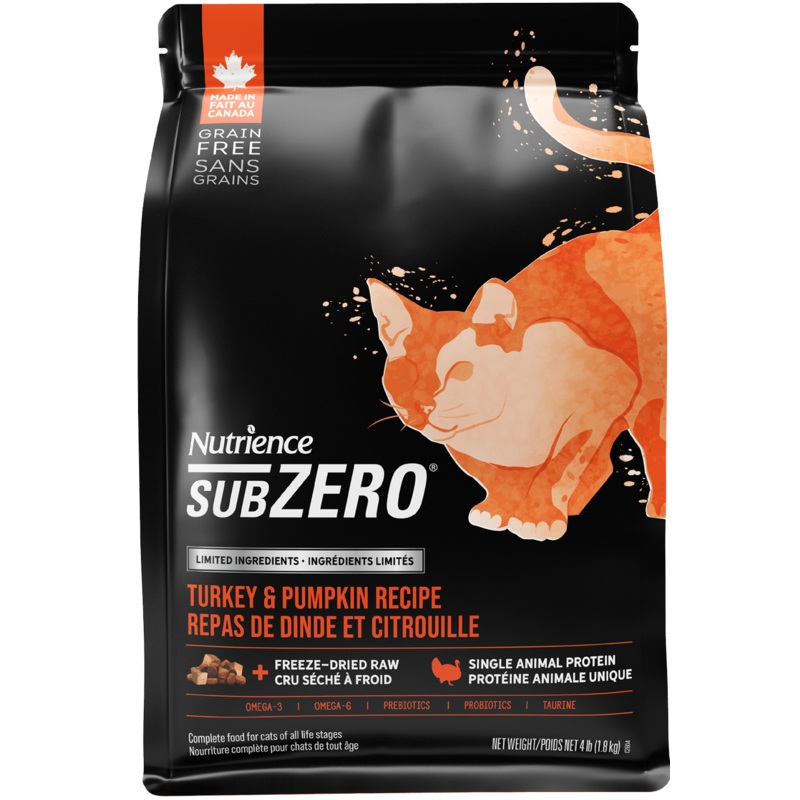 Nutrience SubZero Turkey & Pumpkin Limited Ingredient Cat Food 1.8kg