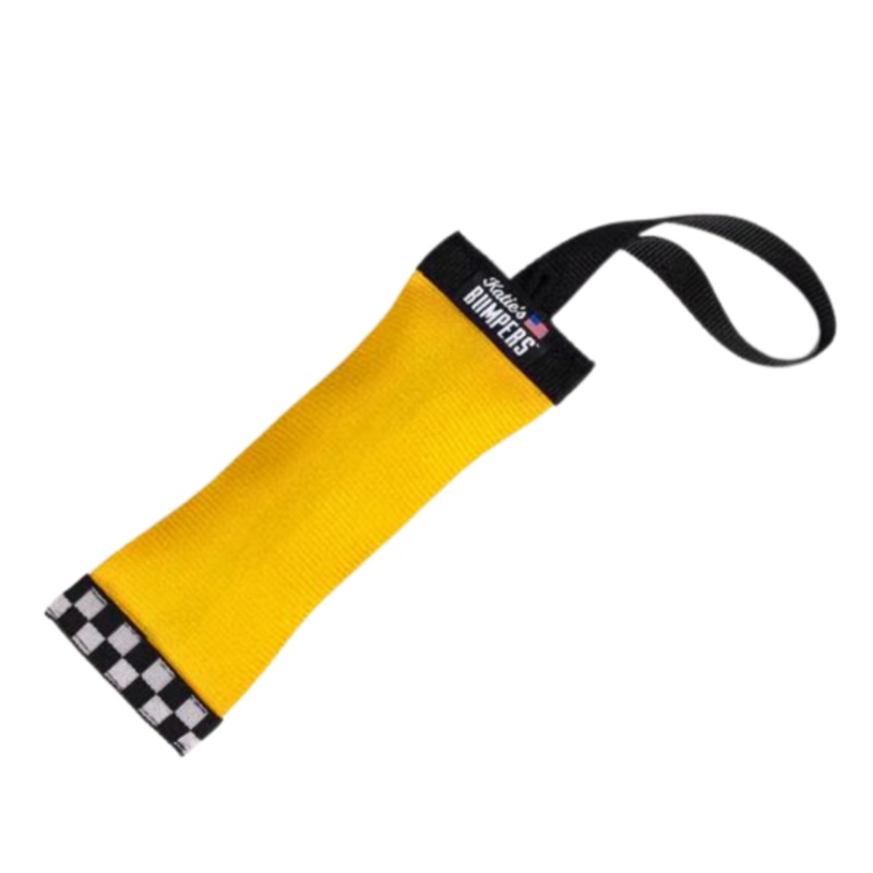 Squiggie Fire Hose & Loop Dog Fetch Toy Yellow 9 in x 3.5 in