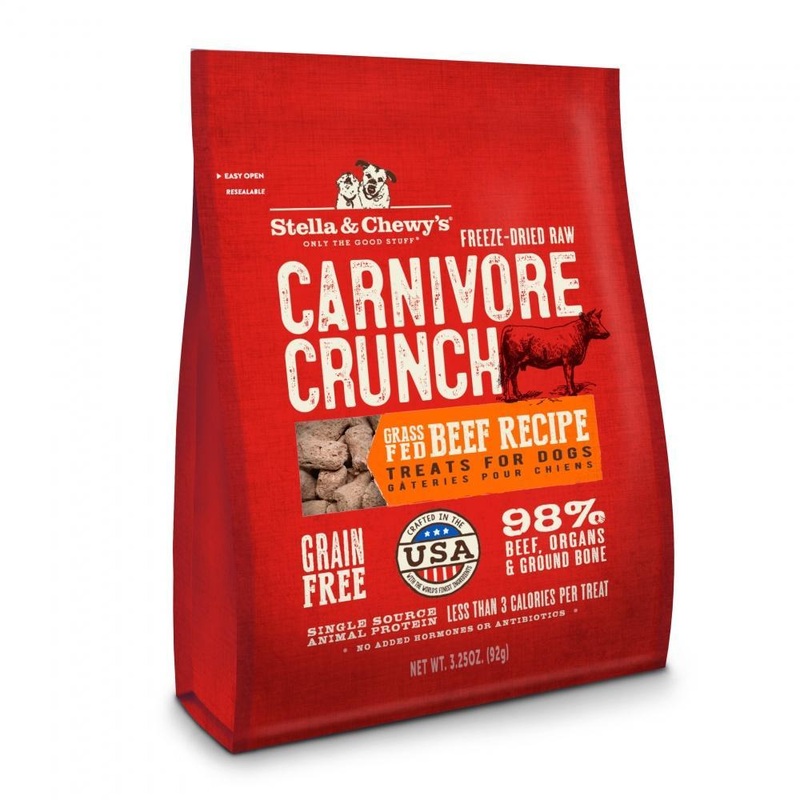 Stella & Chewy’s Carnivore Crunch Grain Free Beef Recipe Freeze Dried Raw Dog Treats