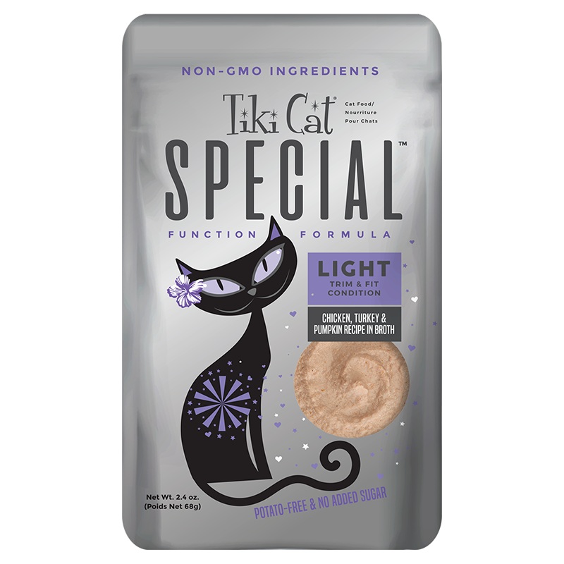 Tiki Cat Special LIGHT Chicken, Turkey & Pumpkin Recipe in Broth 2.4 oz