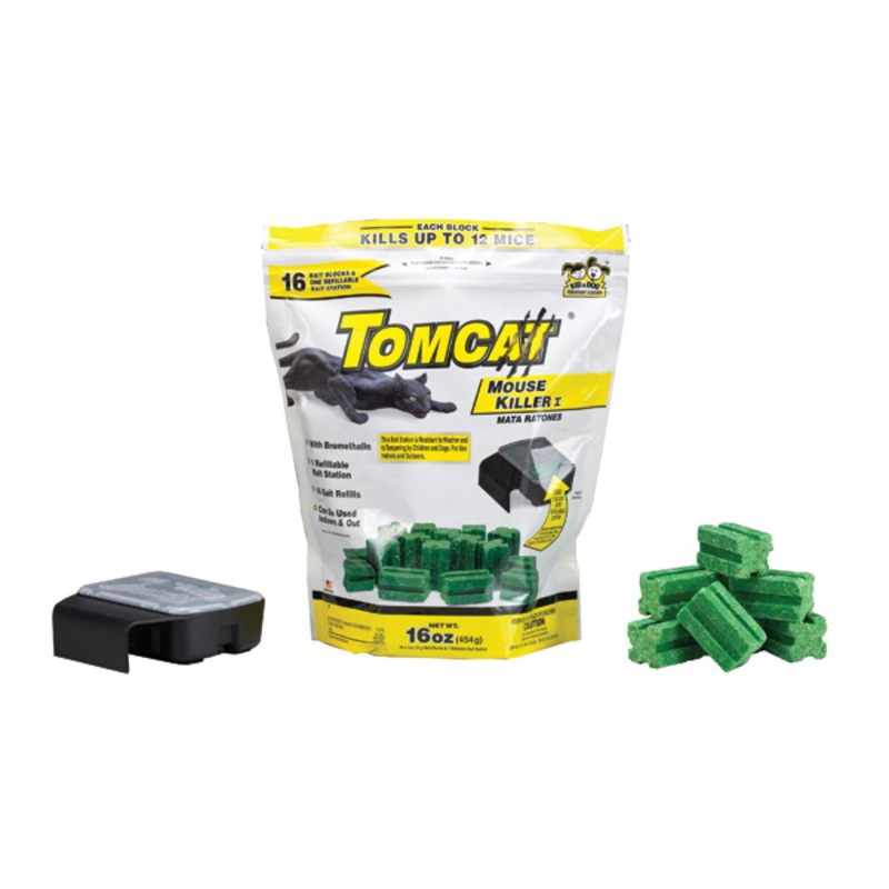 TOMCAT MOUSE KILLER BAIT STATION WITH 16 REFILLS 1.460 lbs