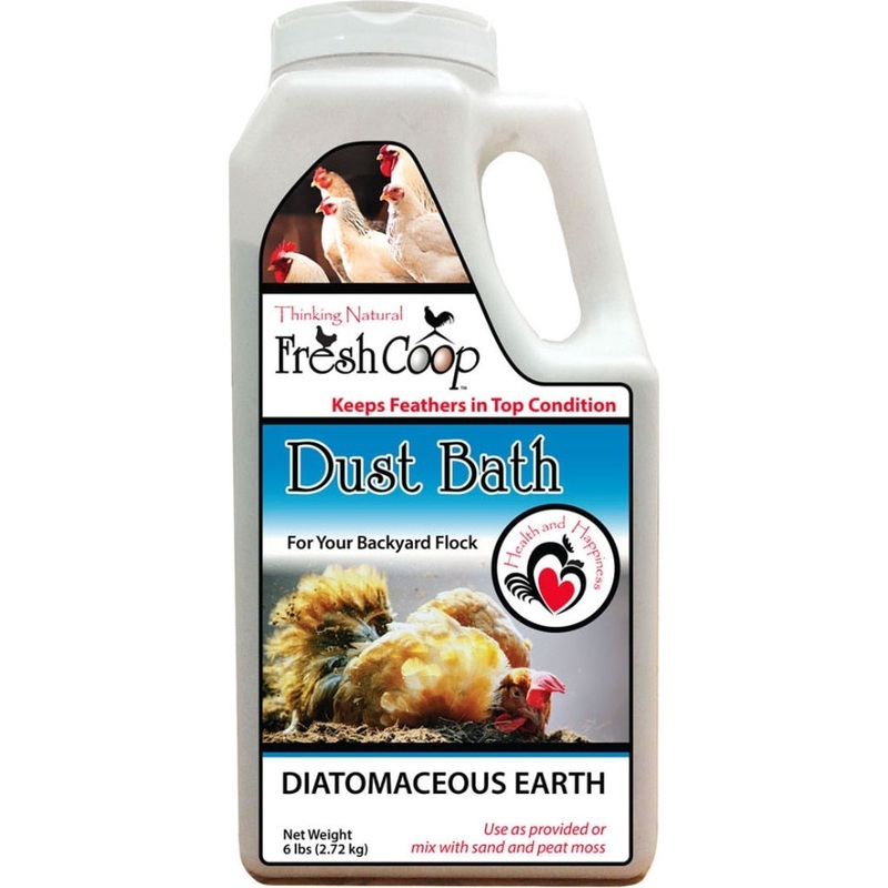 FRESH COOP DUST BATH FOR POULTRY 6 LB GREY