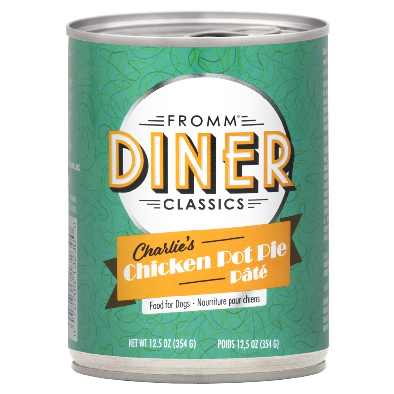 Fromm Diner Classics Charlies Chicken Pot Pie Pt Dog Food 12.5 oz