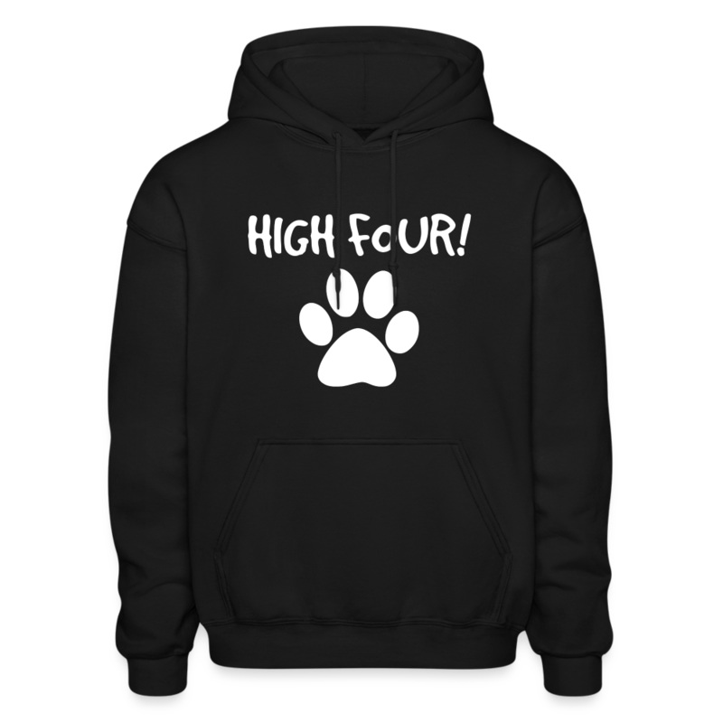 High Four! Heavy Blend Adult Hoodie black S