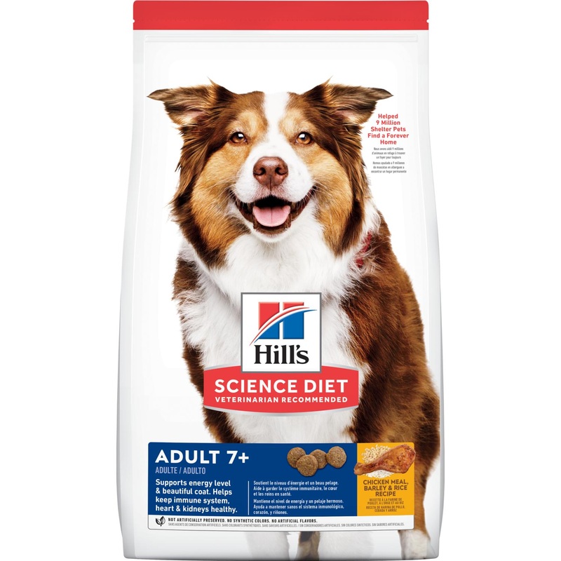 Hill’s Science Diet Adult 7+ Chicken Meal, Barley & Rice Recipe Dog Food 33 lb