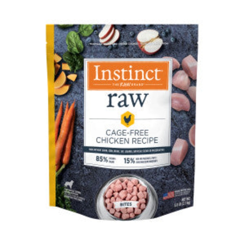 Nature’s Variety Instinct Frozen Dog Food 85% Bites 6lb Chicken
