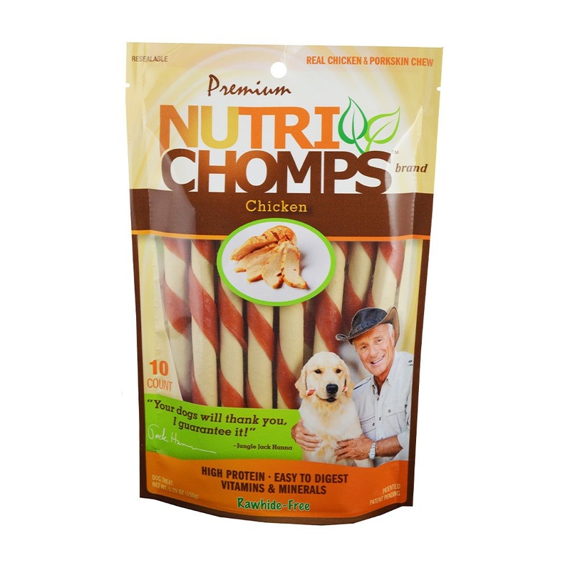 Nutri Chomps Mini Twist with Wrap Dog Treat Assorted 12 count